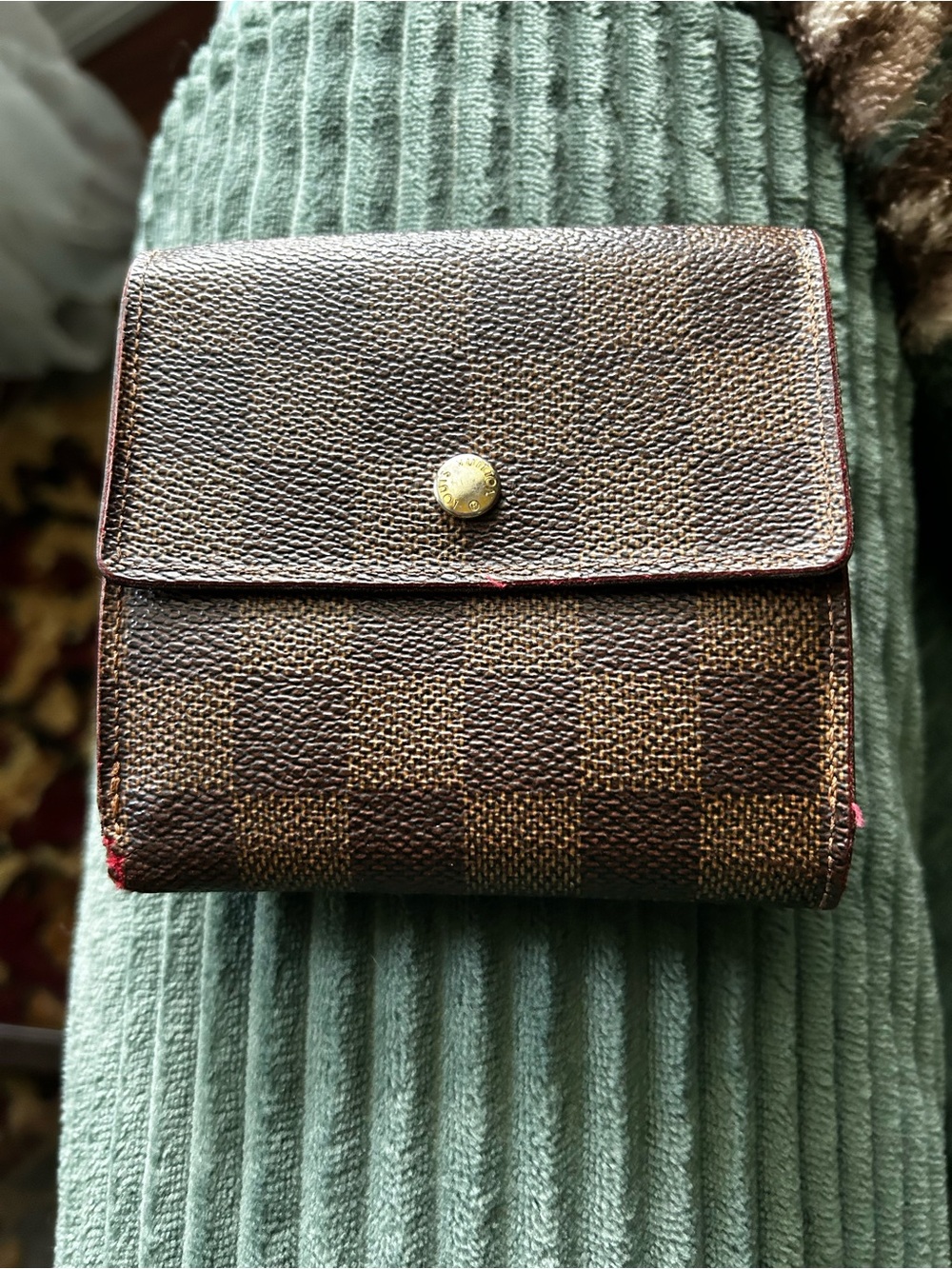 Classic Brown Check Compact Wallet